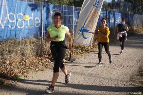 Xinru finishing the Hutzellauf 2018
