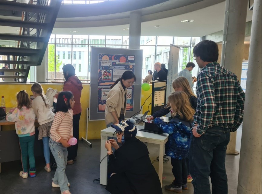 Open Campus Day Lichtwiese 25 May 2025 TMM stand with young visitors